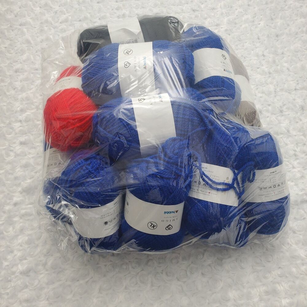 Hobbii Amigo XL skein yarn lot 50 g 100 m Multicolor 2
